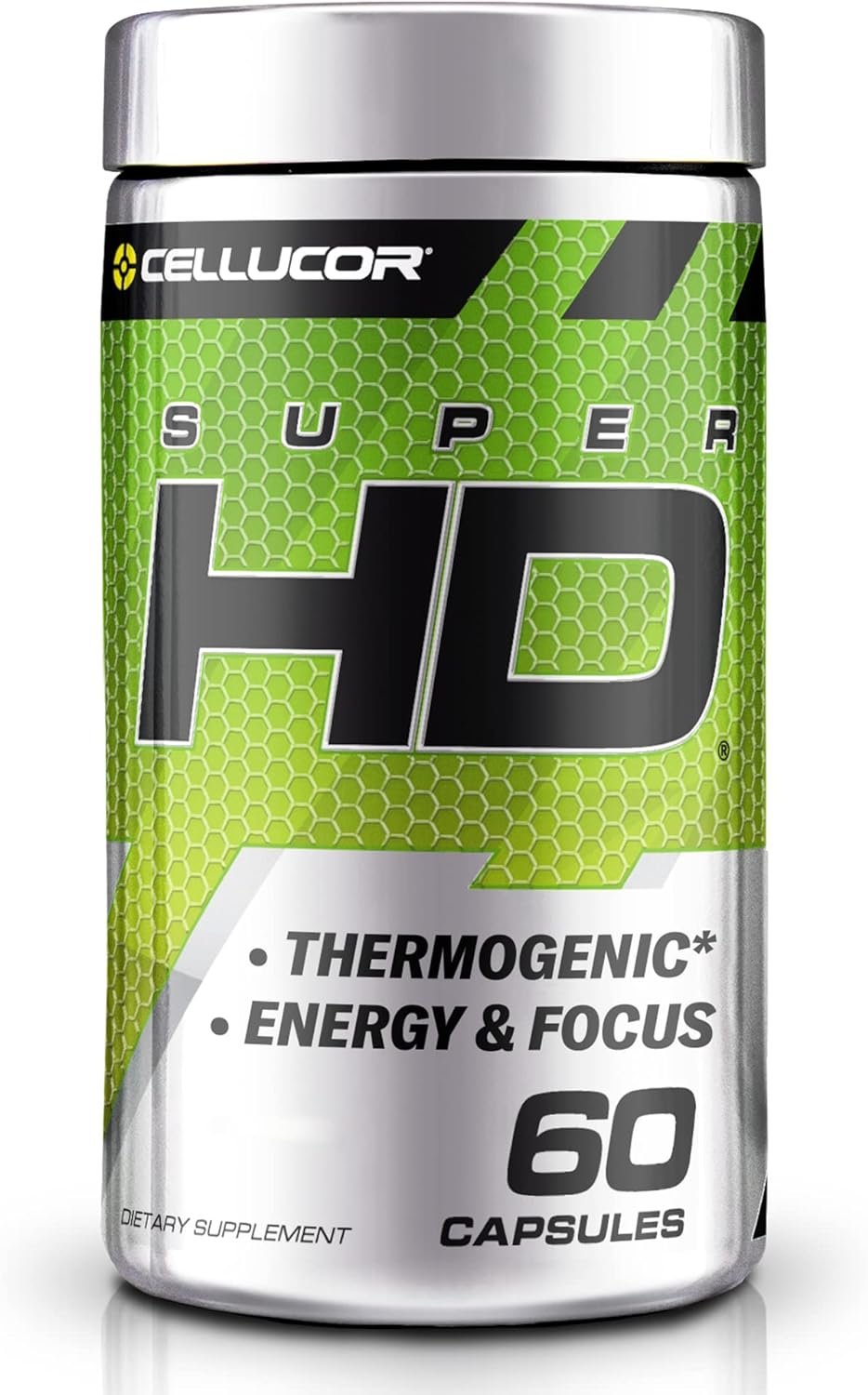 Cellucor Super HD for Men Women - Enhance Focus and Increase Energy - Capsimax, Green Tea Extract, 160mg Caffeine More 60 Servings