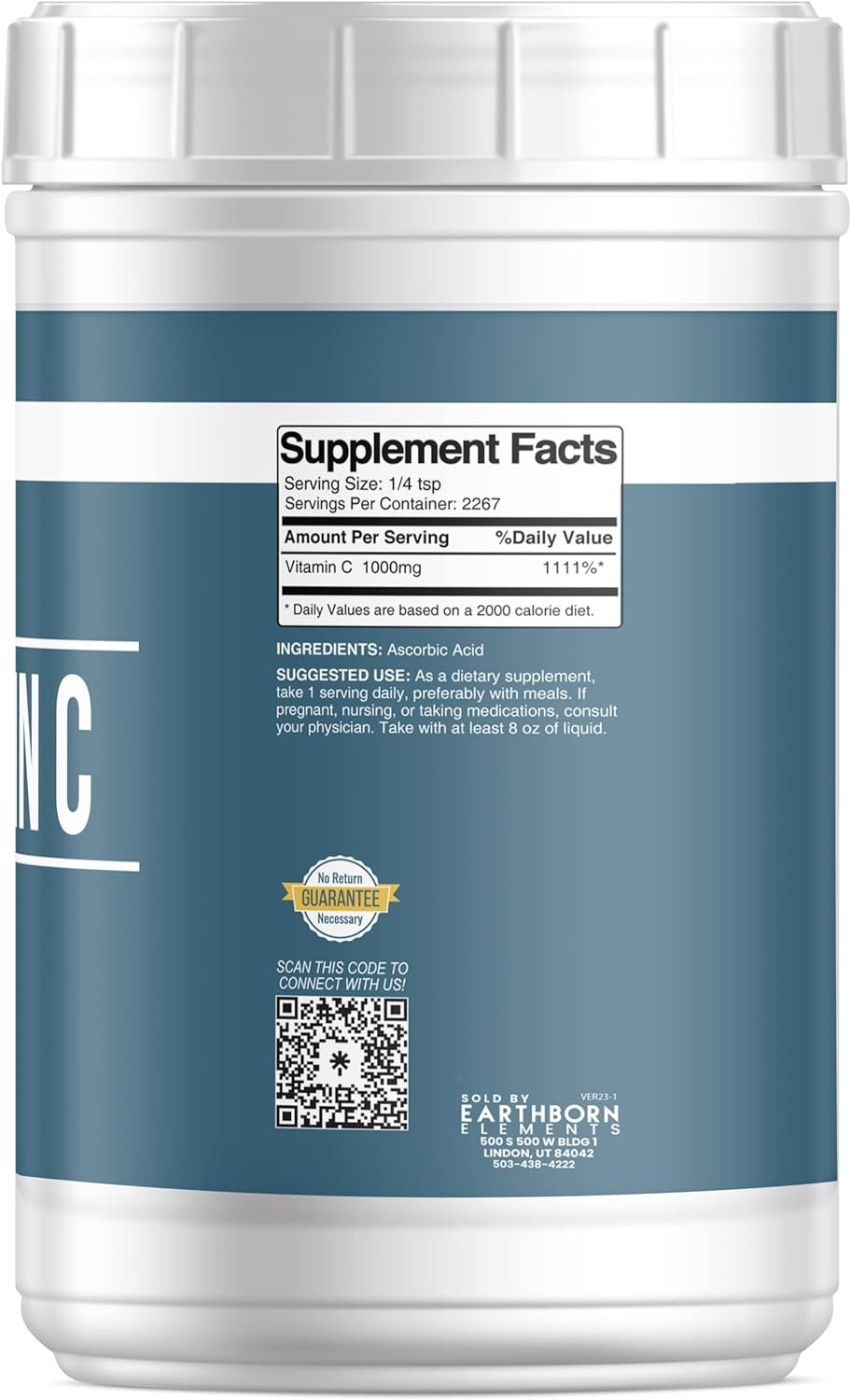 Earthborn Elements Vitamin C Powder (2 Gallon)