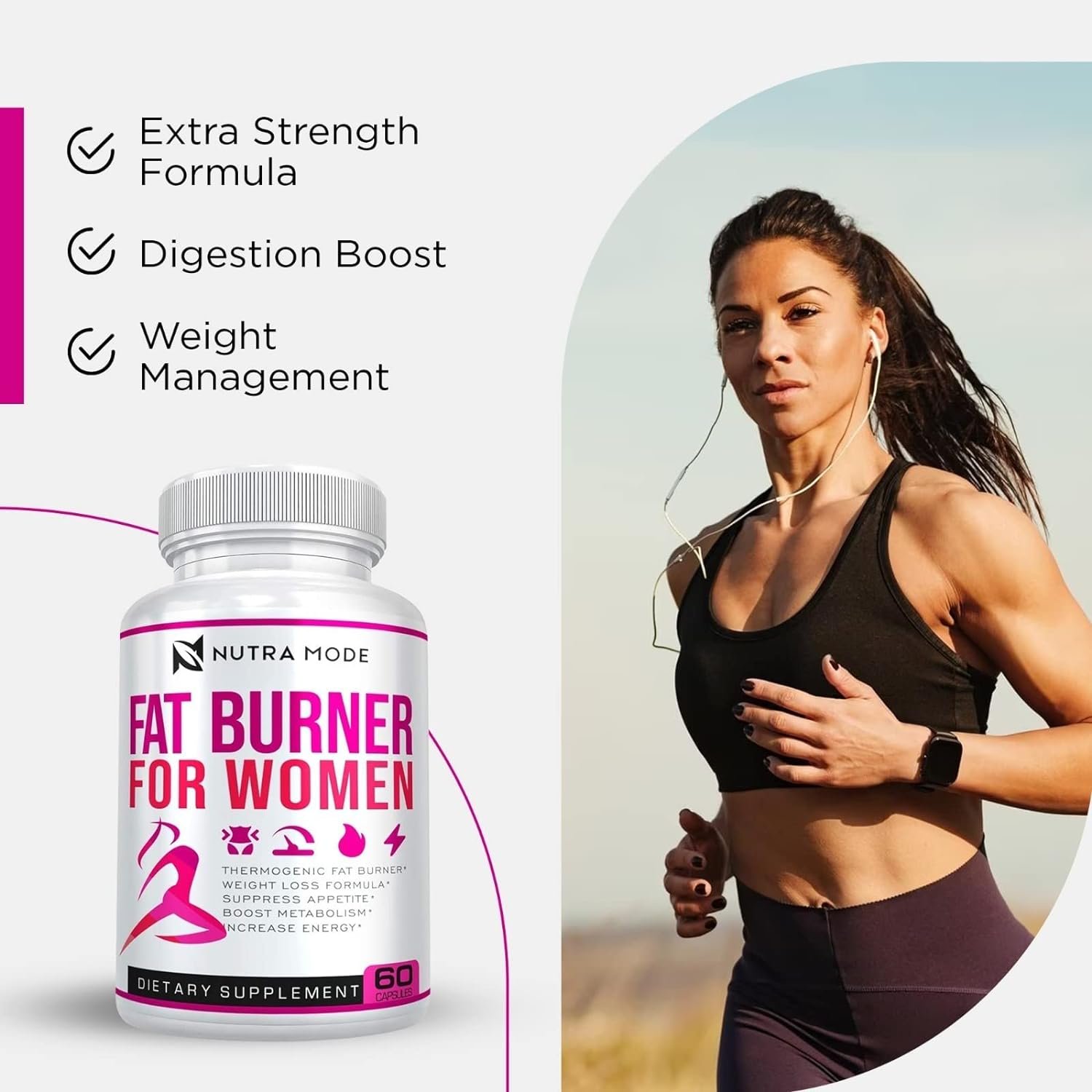 Natural Diet Pills that Work Fast for Women-Best Appetite Suppressant Weight Loss Pills for Women-Thermogenic Belly Fat Burner-Carb Blocker-Metabolism Booster Energy Pills-Weight Loss Supplements