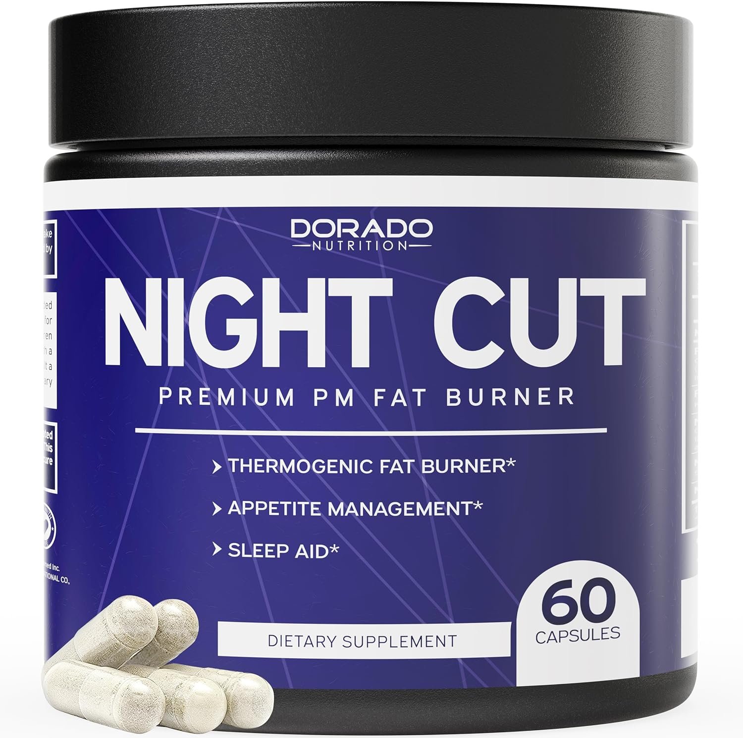 Night Time Fat Burner Pills - Thermogenic Weight Loss Sleep Support - Appetite Suppressant, Metabolism Booster, Weight Loss Diet Pills - Grains of Paradise - Melatonin - Non-GMO Vegan Capsules