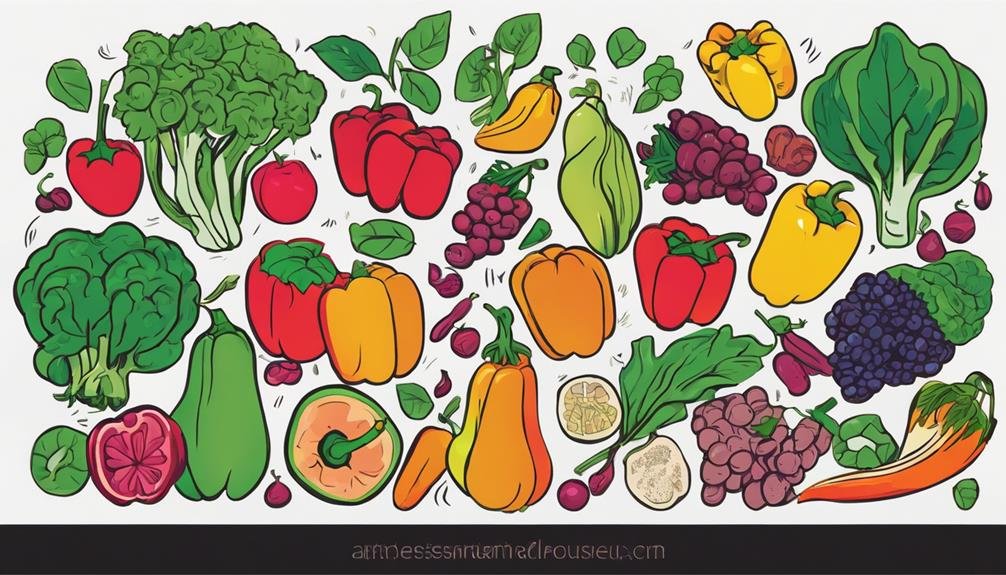 nutrient rich fruits and vegetables