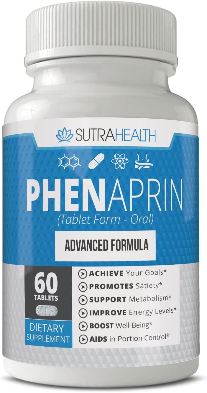 PhenAprin Diet Pills Weight Loss and Energy Boost for Metabolism – Optimal Fat Burner and Appetite Suppressant Supplement. Helps Maintain and Control Appetite, Promotes Mood Brain Function.