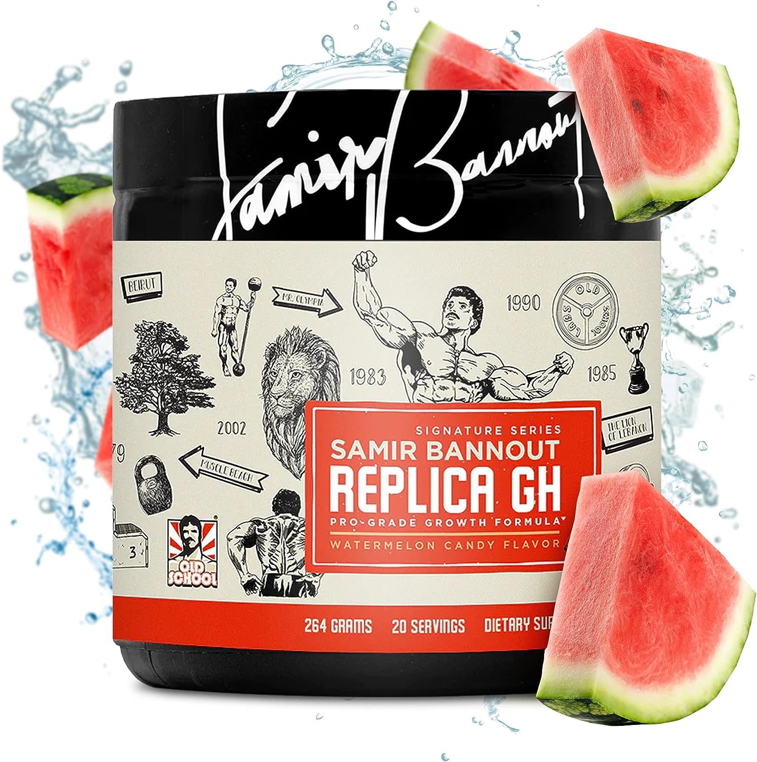 Replica Gh – Muscle Building GH Boosting Powder – Hormone Optimizer Muscle Growth Dietary Supplement – Exclusive OSL Mr. Olympia Samir Bannout Collaboration – Watermelon Candy Flavor – 20 Servings