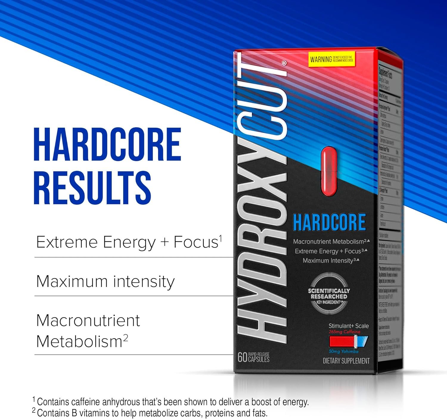 Weight Loss Pills For Women Men | Hydroxycut Hardcore | Weight Loss Supplement Pills | Energy Pills To Lose Weight | Metabolism Booster For Weight Loss | Weightloss Energy Supplements | 60 Pills