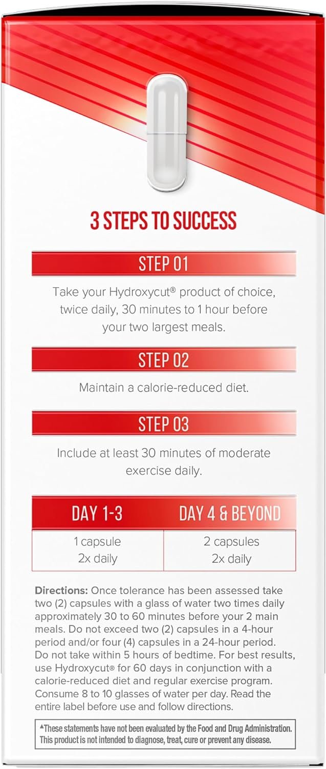 Weight Loss Pills for Women Men Hydroxycut Original Weight Loss Supplement Pills Metabolism Booster for Weight Loss Weightloss Energy Supplements, 72 Caps (Packaging May Vary)