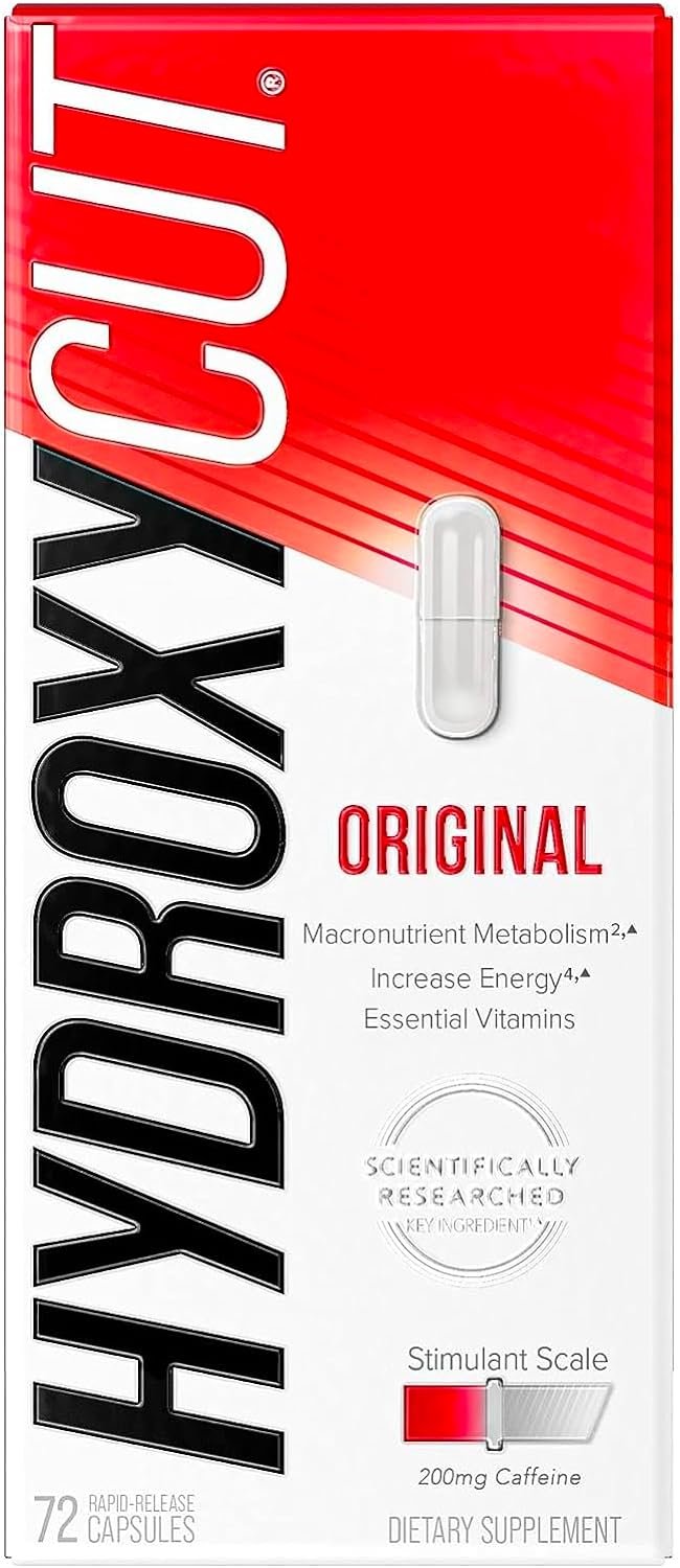 Weight Loss Pills for Women Men Hydroxycut Original Weight Loss Supplement Pills Metabolism Booster for Weight Loss Weightloss Energy Supplements, 72 Caps (Packaging May Vary)